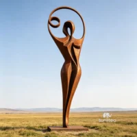 Abstract Human Figure Sculpture