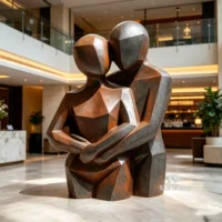 Ancient Greek Abstract Couple Sculpture