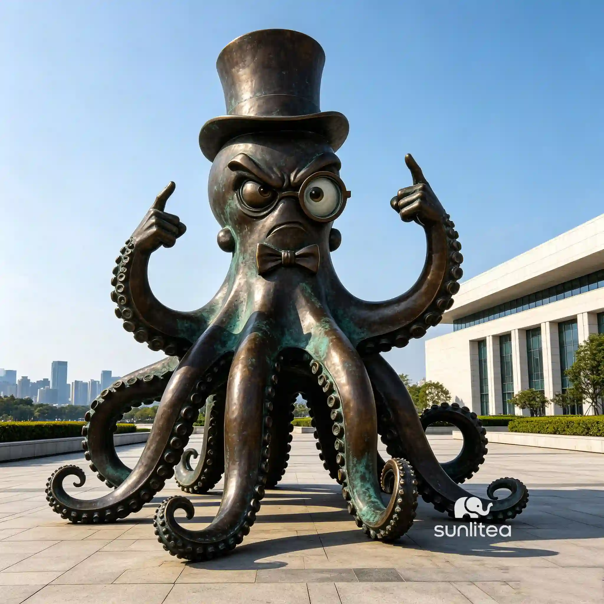 Anger Octopus Sculpture