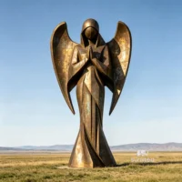 Bronze Abstract Angel Sculpture