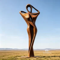 Bronze Abstract Human Sculpture
