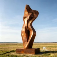 Bronze Abstract Torso Sculpture