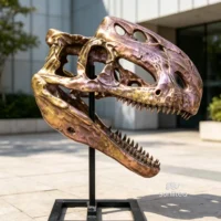 Bronze T-rex Skull Replica for Display