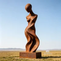 Corten Steel Abstract Body Sculpture