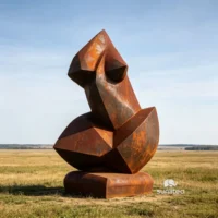 Corten Steel Abstract Torso Sculpture