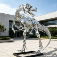 Customized 10M Silvery T rex Skeleton for Sale