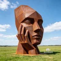 Decor Woman Abstract Head Sculpture