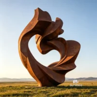 Decorative Abstract Flower Statue