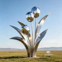 Garden Abstract Flower Sculpture