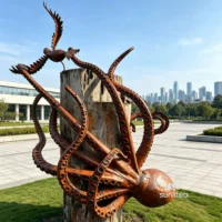 Garden Octopus Sculpture