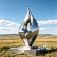 Giant Abstract Flame Sculpture