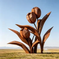 Giant Abstract Flower Sculpture