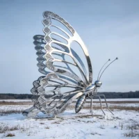 Large Abstract Butterfly Sculpture