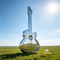 Large Abstract Guitar Sculpture