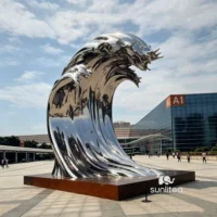 Large Abstract Wave Sculpture