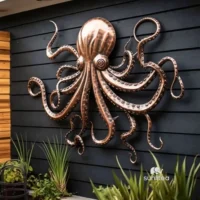 Large Octopus Wall Sculpture