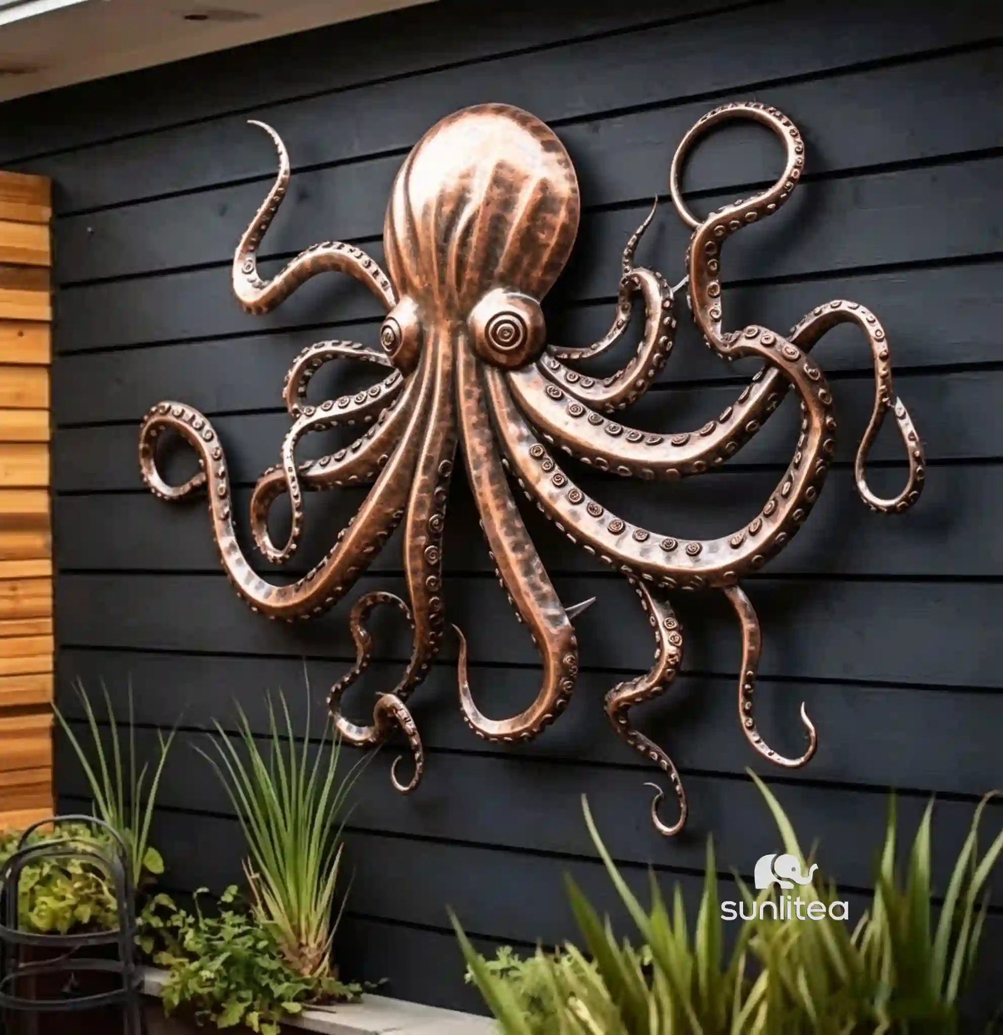 Large Octopus Wall Sculpture