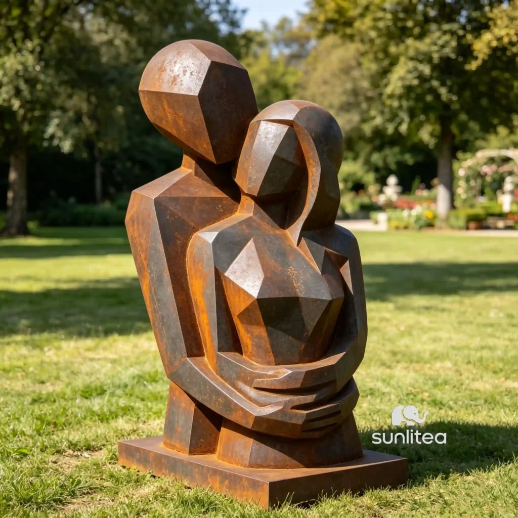 Love Abstract Couple Sculpture