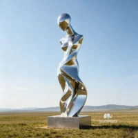 Mirror Abstract Female Sculpture