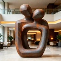 Modern Abstract Couple Sculpture