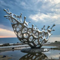 Ocean Abstract Wave Sculpture