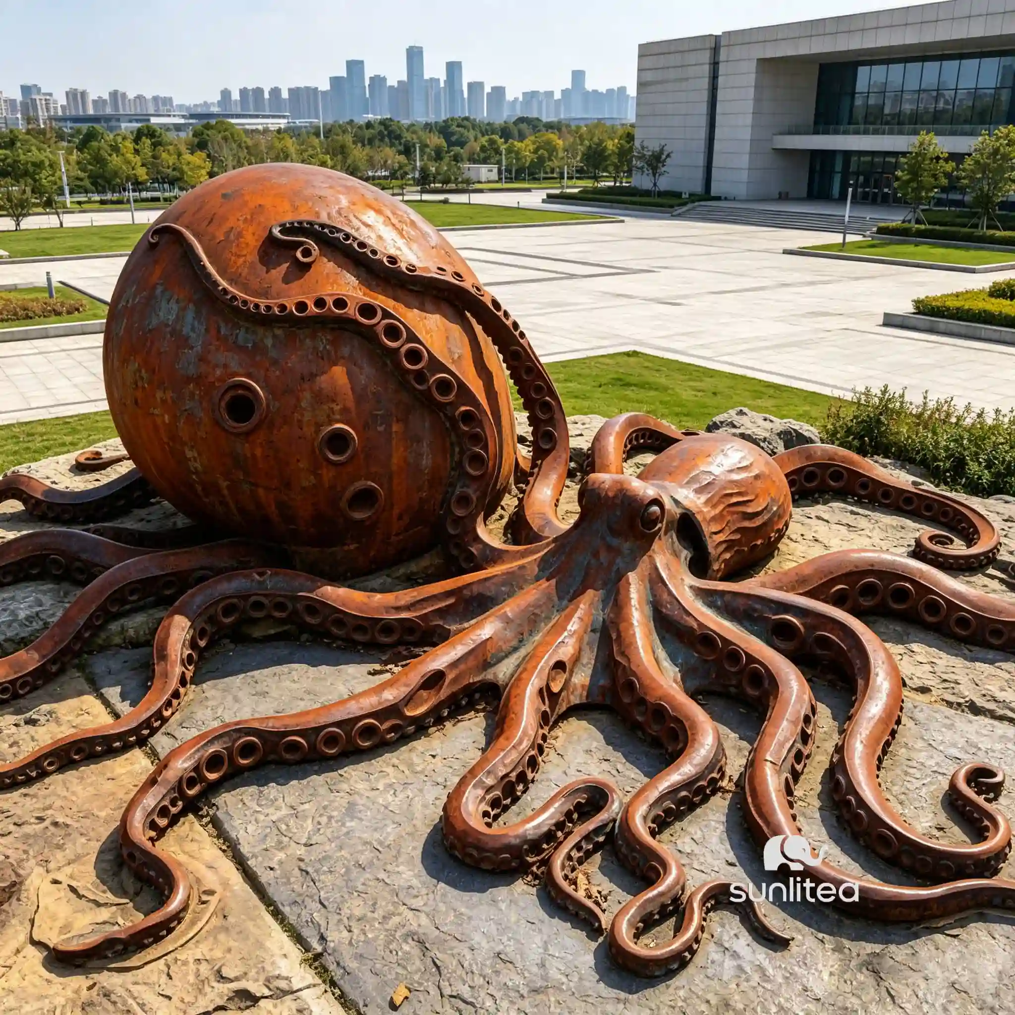 Octopus Lawn Sculpture