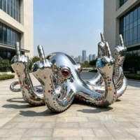 Octopus Middle Finger Statue