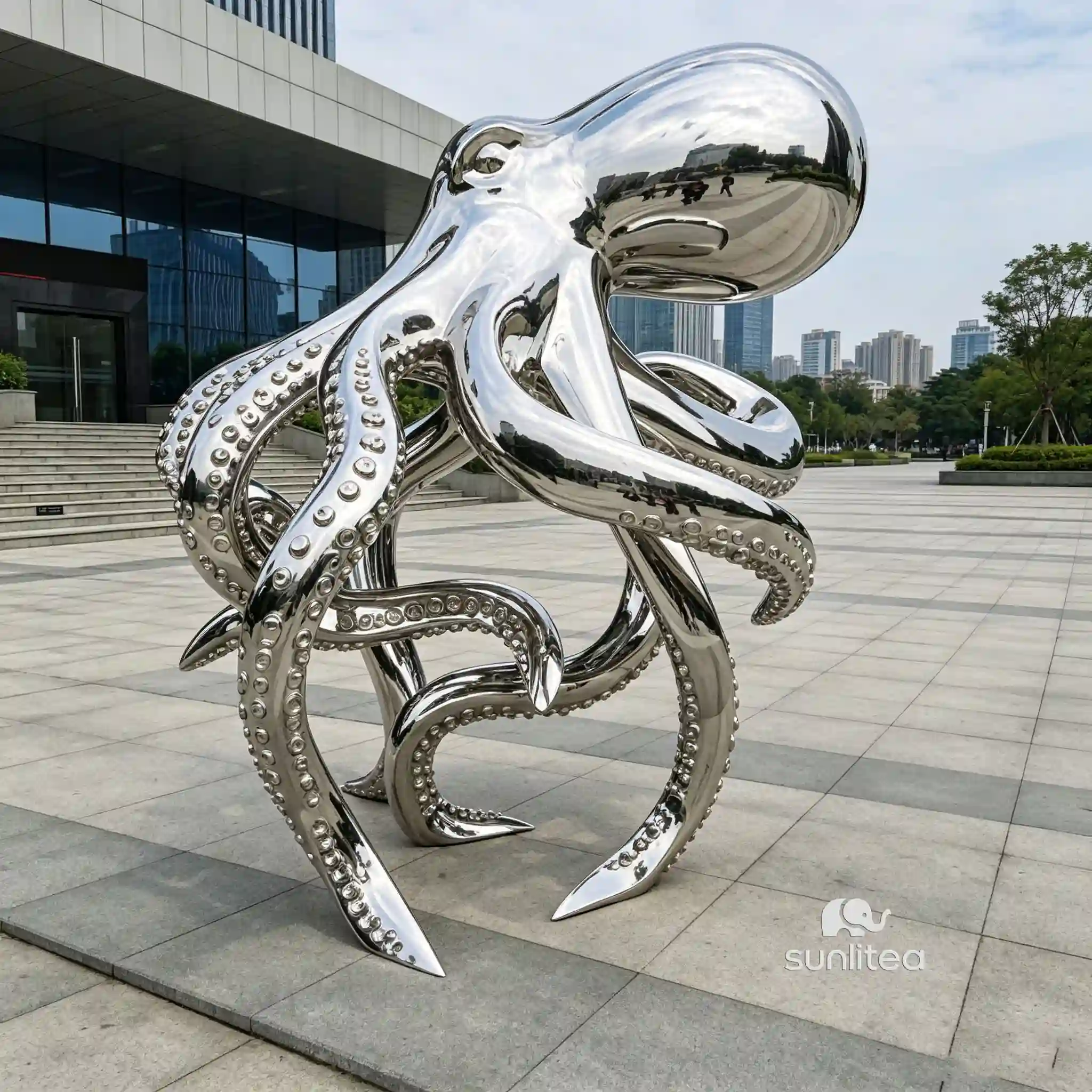 Outdoor Octopus Statue