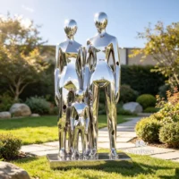 Stainless Steel Abstract Family Sculpture