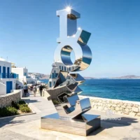 Stainless Steel Abstract Love Sculpture