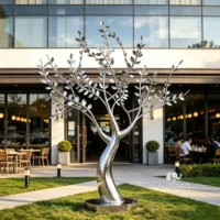 Stainless Steel Abstract Tree Sculpture