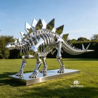 Stainless Steel Stegosaurus Skeleton for Sale