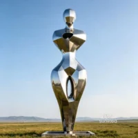 Standing Abstract Human Sculpture