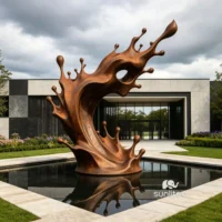 Sunlitea Abstract Wave Sculpture