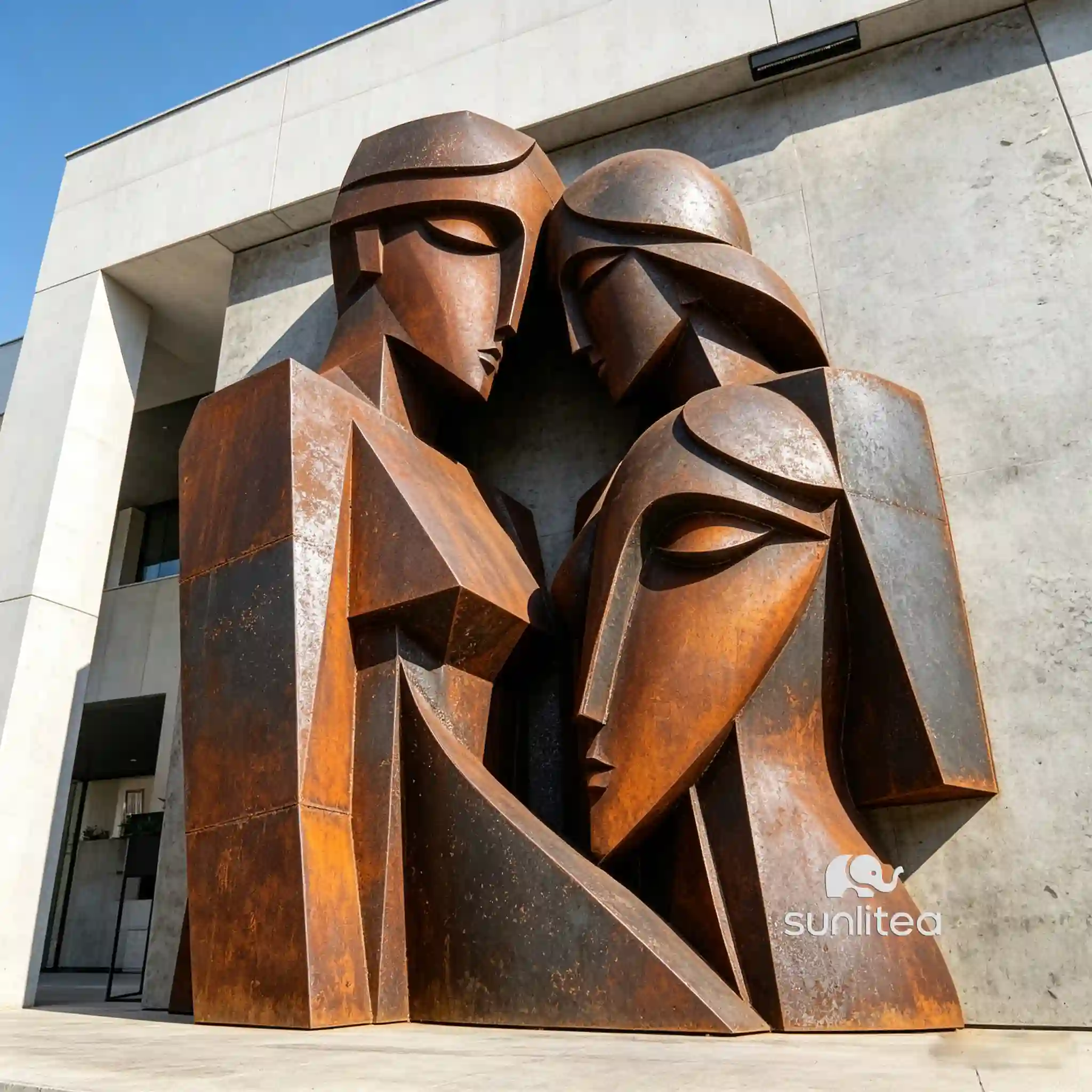 Wall Art Abstract Couple Sculpture